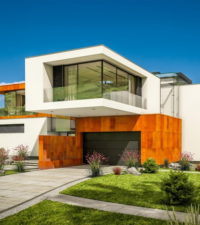3d,Rendering,Of,Modern,Cozy,House,By,The,River,With 3d,Rendering,Of,Modern,Cozy,House,By,The,River,With
